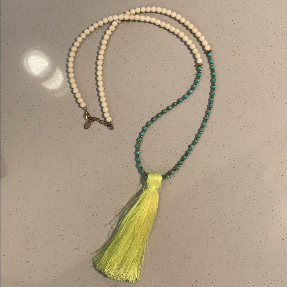 Statement tassel necklace
